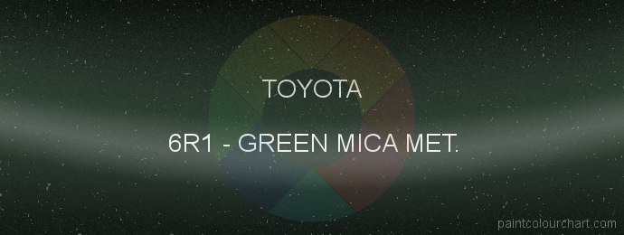 Toyota paint 6R1 Green Mica