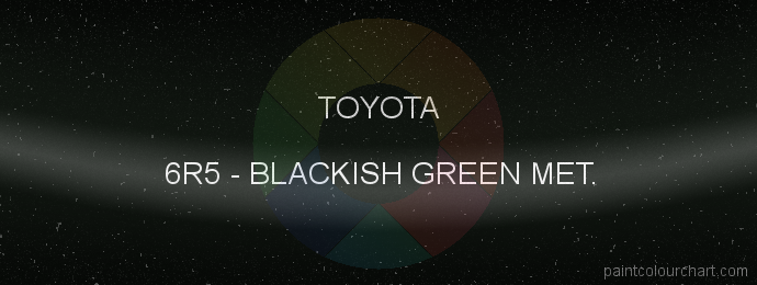 Toyota paint 6R5 Blackish Green Met.