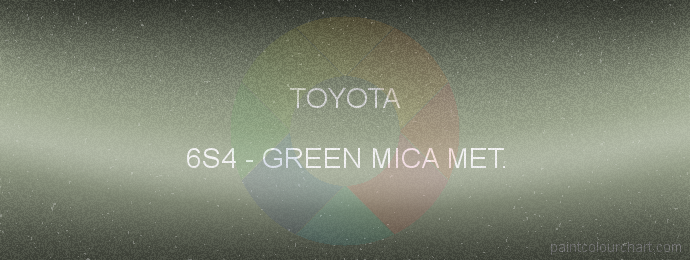 Toyota paint 6S4 Green Mica Met.