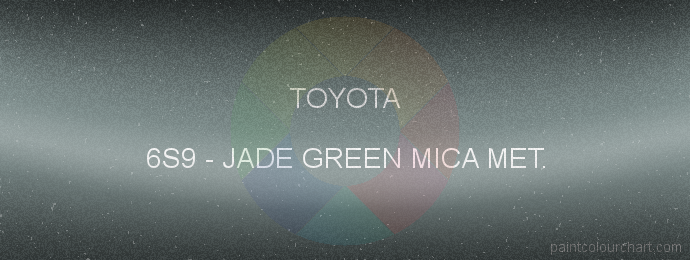 Toyota paint 6S9 Jade Green Mica Met.