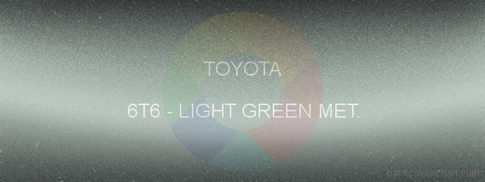 Toyota paint 6T6 Light Green Met.