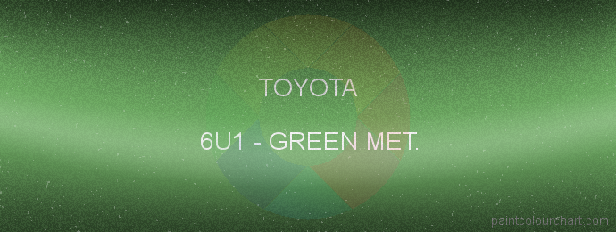 Toyota paint 6U1 Green Met.