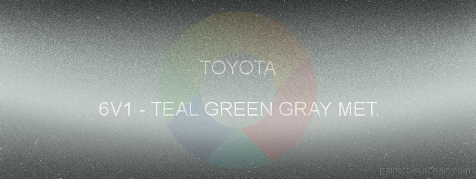 Toyota paint 6V1 Teal Green Gray Met.