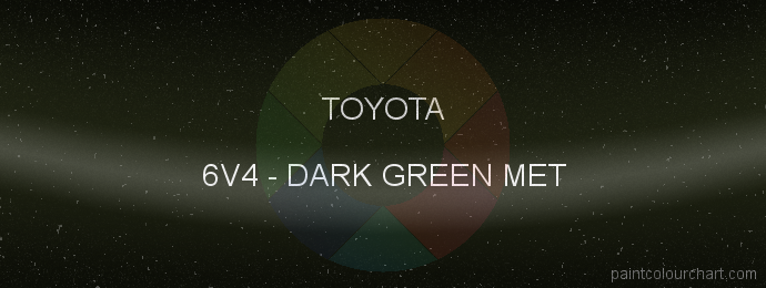 Toyota paint 6V4 Dark Green Met