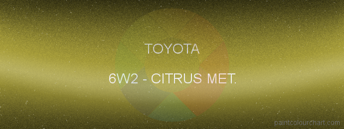 Toyota paint 6W2 Citrus Met.