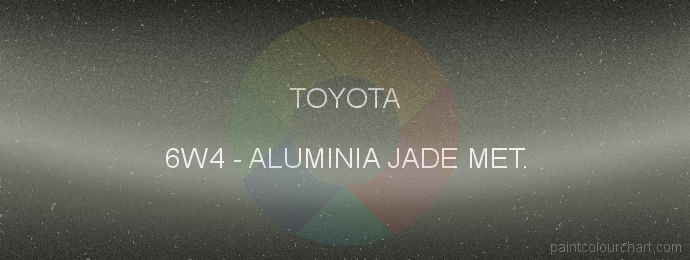 Toyota paint 6W4 Aluminia Jade Met.