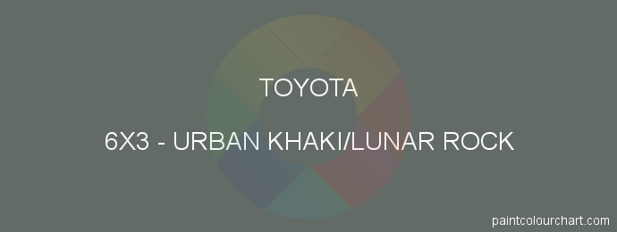 Toyota paint 6X3 Urban Khaki