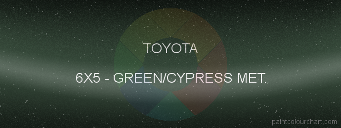 Toyota paint 6X5 Green/cypress Met.