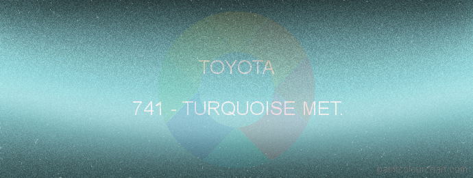 Toyota paint 741 Turquoise Met.