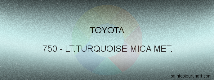 Toyota paint 750 Lt.turquoise Mica Met.
