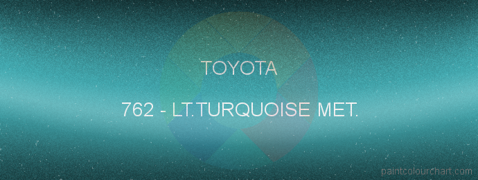 Toyota paint 762 Lt.turquoise Met.