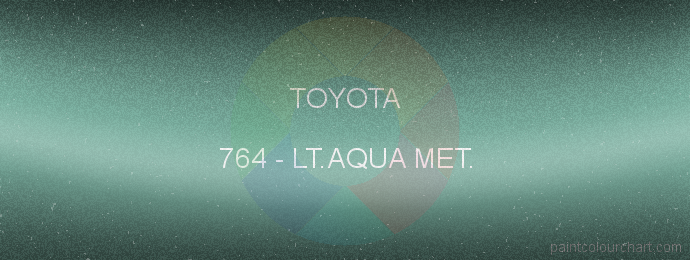 Toyota paint 764 Lt.aqua Met.