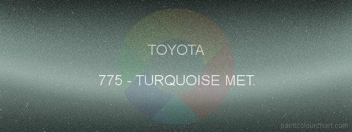 Toyota paint 775 Turquoise Met.
