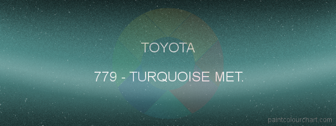 Toyota paint 779 Turquoise Met.