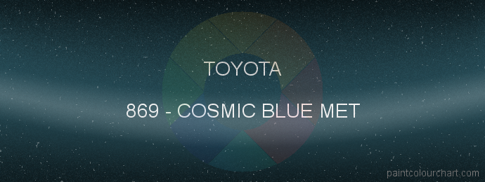 Toyota paint 869 Cosmic Blue Met