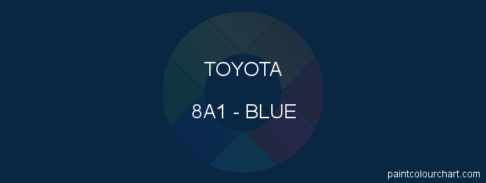Toyota paint 8A1 Blue
