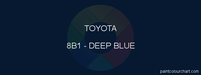 Toyota paint 8B1 Deep Blue