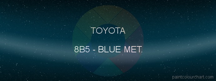 Toyota paint 8B5 Blue Met.