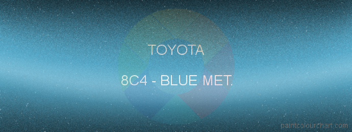 Toyota paint 8C4 Blue Met.