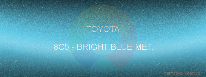 Toyota paint 8C5 Bright Blue Met.