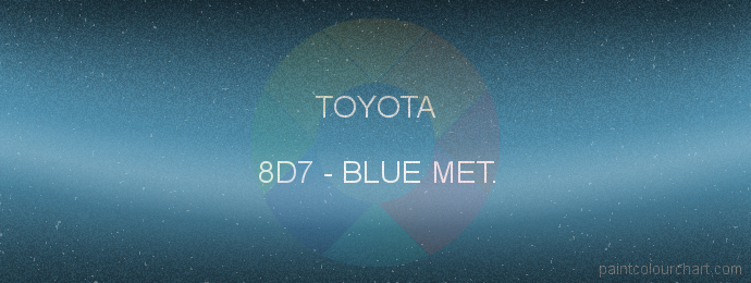 Toyota paint 8D7 Blue Met.