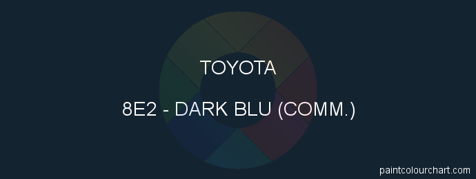 Toyota paint 8E2 Dark Blu (comm.)