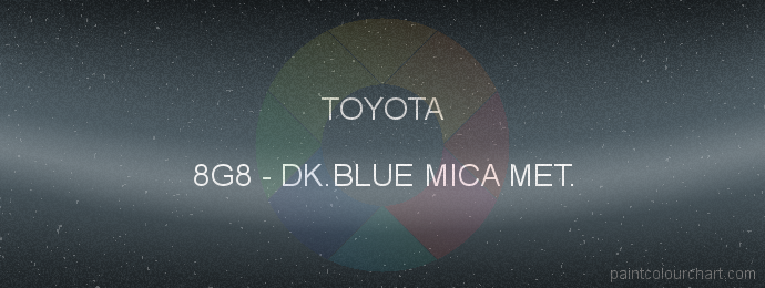 Toyota paint 8G8 Dk.blue Mica Met.