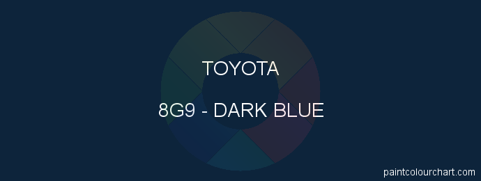 Toyota paint 8G9 Dark Blue