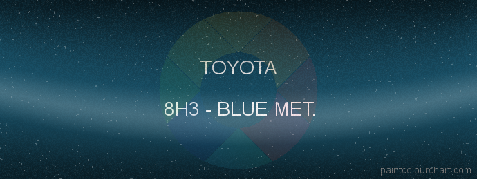 Toyota paint 8H3 Blue Met.