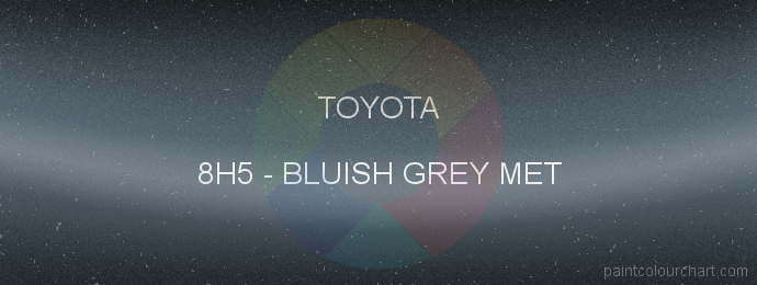 Toyota paint 8H5 Bluish Grey Met