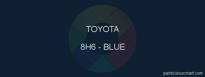 Toyota paint 8H6 Blue