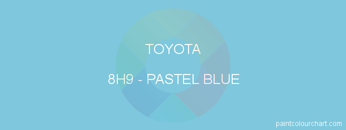 Toyota paint 8H9 Pastel Blue