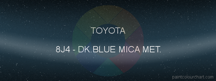 Toyota paint 8J4 Dk.blue Mica Met.