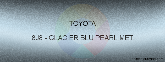 Toyota paint 8J8 Glacier Blu Pearl Met.
