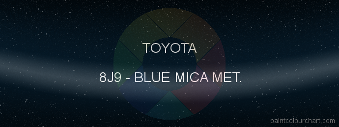 Toyota paint 8J9 Blue Mica Met.