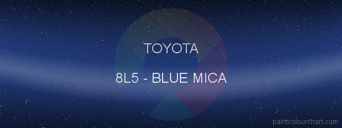Toyota paint 8L5 Blue Mica