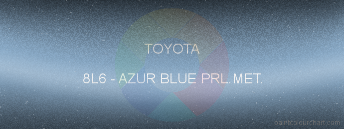 Toyota paint 8L6 Azur Blue Prl.met.