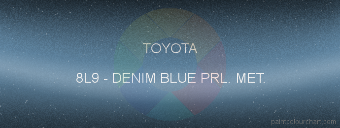 Toyota paint 8L9 Denim Blue Prl. Met.