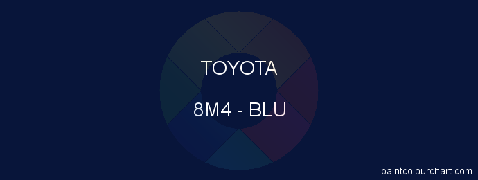 Toyota paint 8M4 Blu