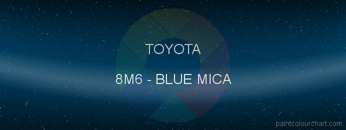 Toyota paint 8M6 Blue Mica