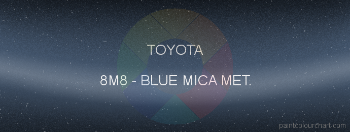 Toyota paint 8M8 Blue Mica Met.
