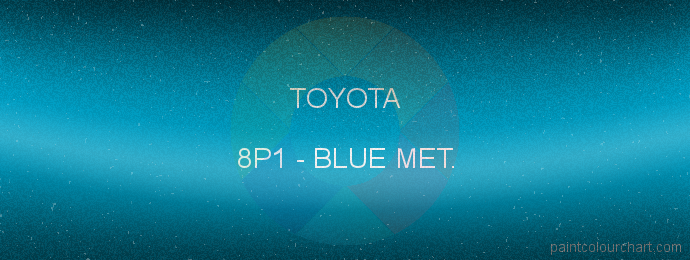 Toyota paint 8P1 Blue Met.