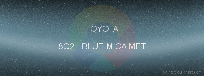 Toyota paint 8Q2 Blue Mica Met.