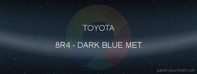 Toyota paint 8R4 Dark Blue Met.