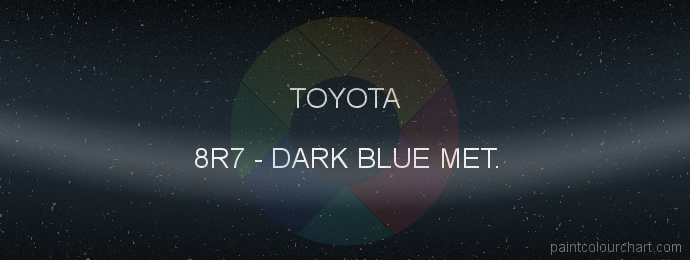 Toyota paint 8R7 Dark Blue Met.