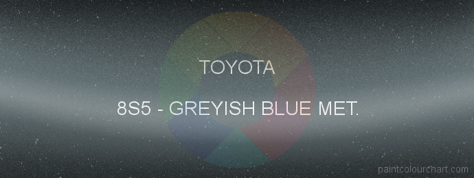 Toyota paint 8S5 Greyish Blue Met.