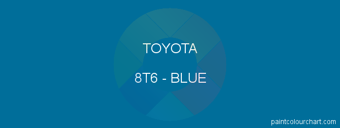 Toyota paint 8T6 Blue