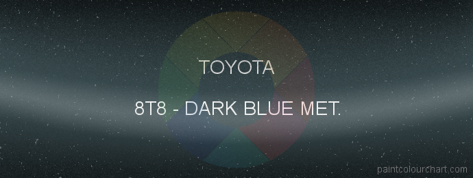Toyota paint 8T8 Dark Blue Met.