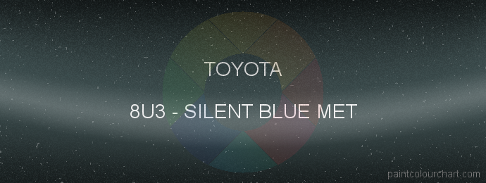 Toyota paint 8U3 Silent Blue Met