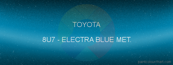Toyota paint 8U7 Electra Blue Met.